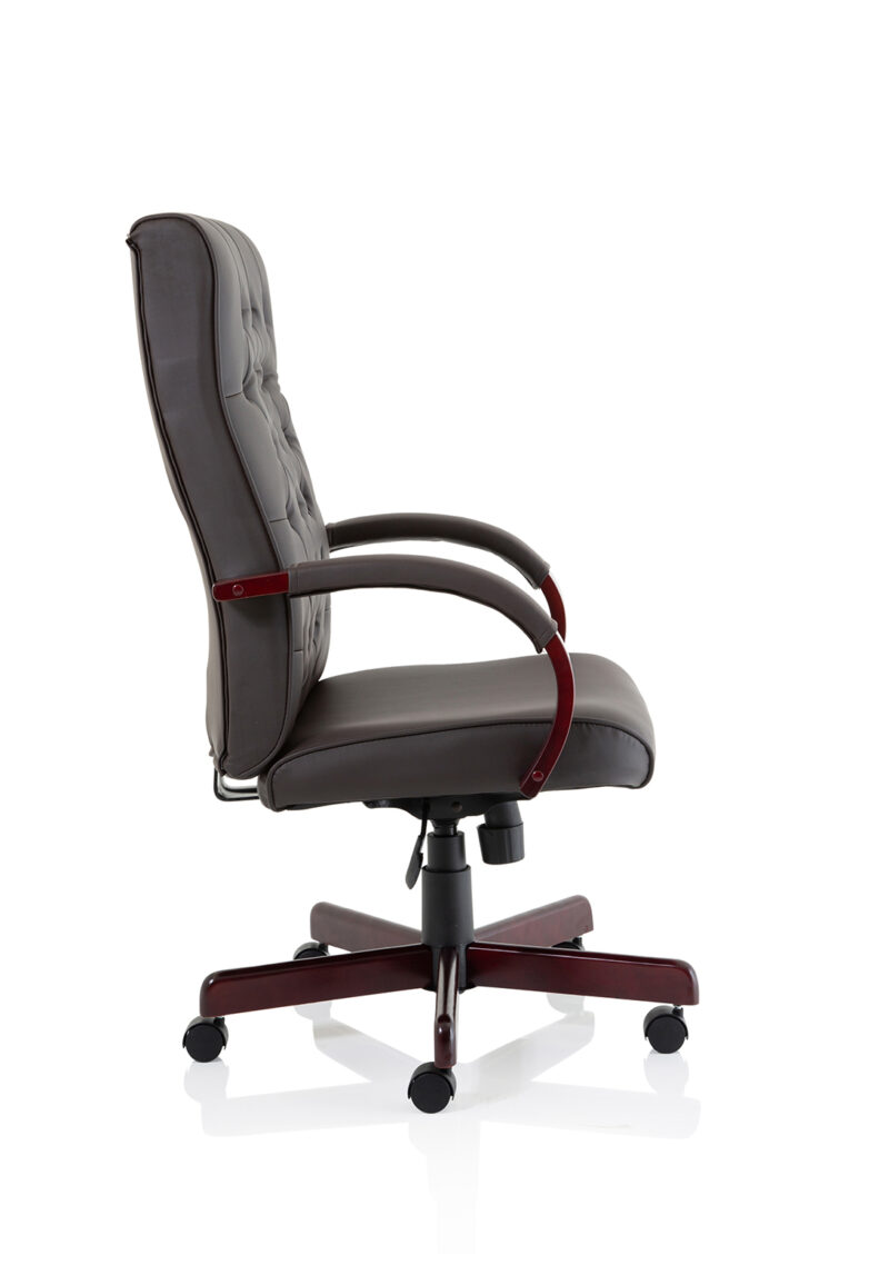 Bound High Back Leather Executive Office Chair with Arms - Image 8