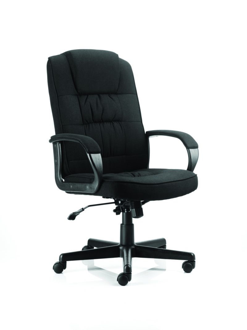 Flare High Back Black Executive Office Chair with Arms - Image 4