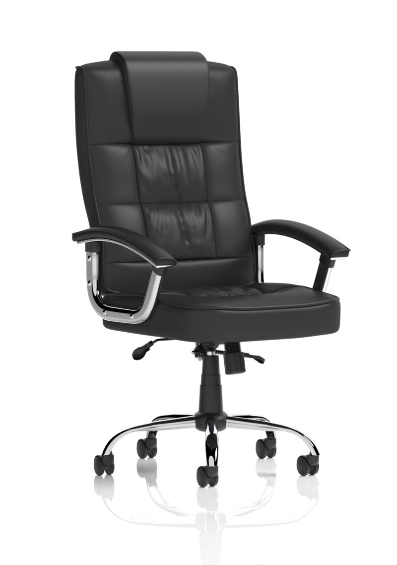 Flare Deluxe High Back Black Executive Office Chair with Arms