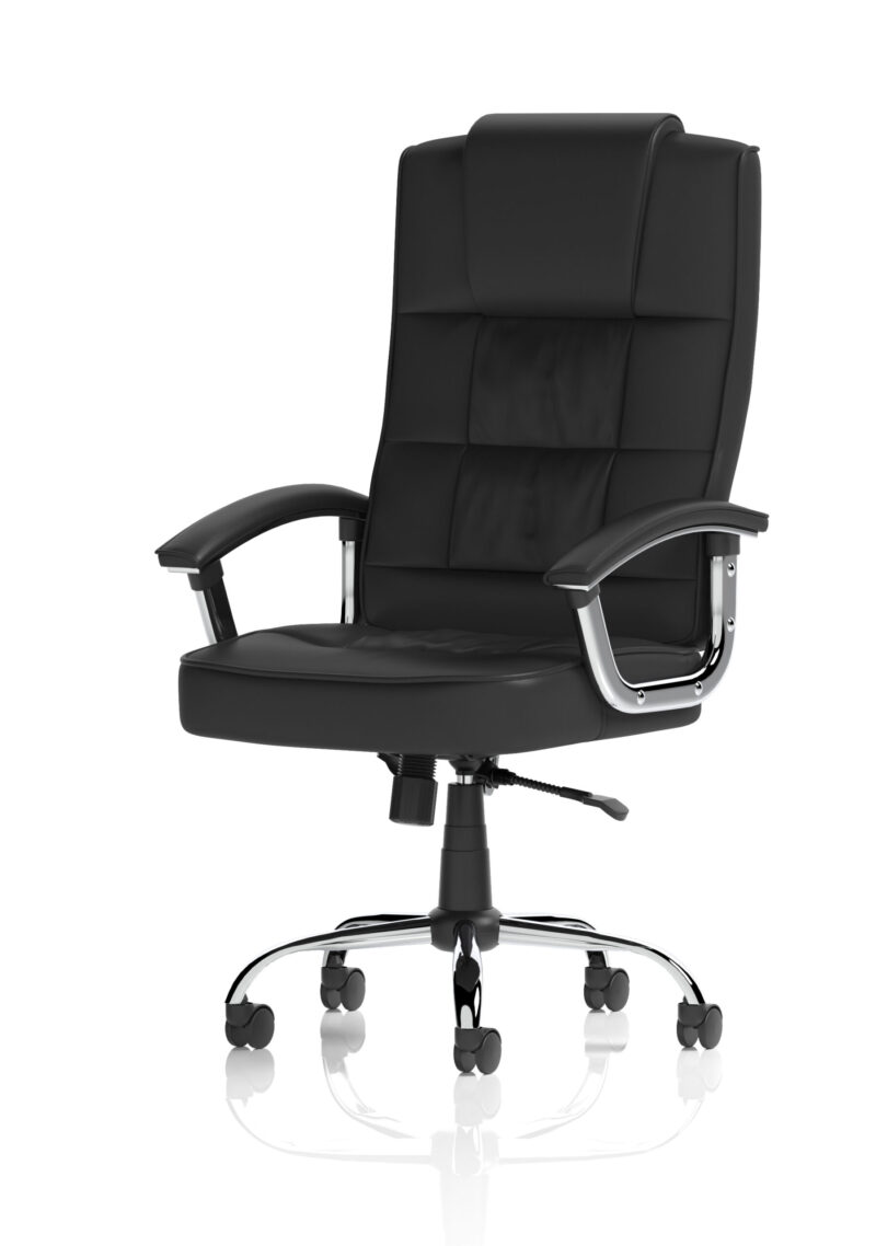 Flare Deluxe High Back Black Executive Office Chair with Arms - Image 3