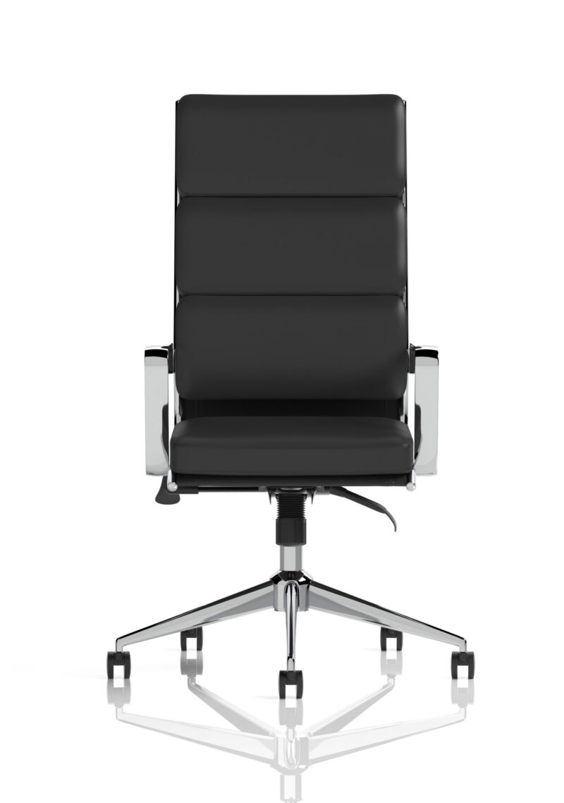 Blink High Back Executive Black Leather Office Chair with Arms - Image 2