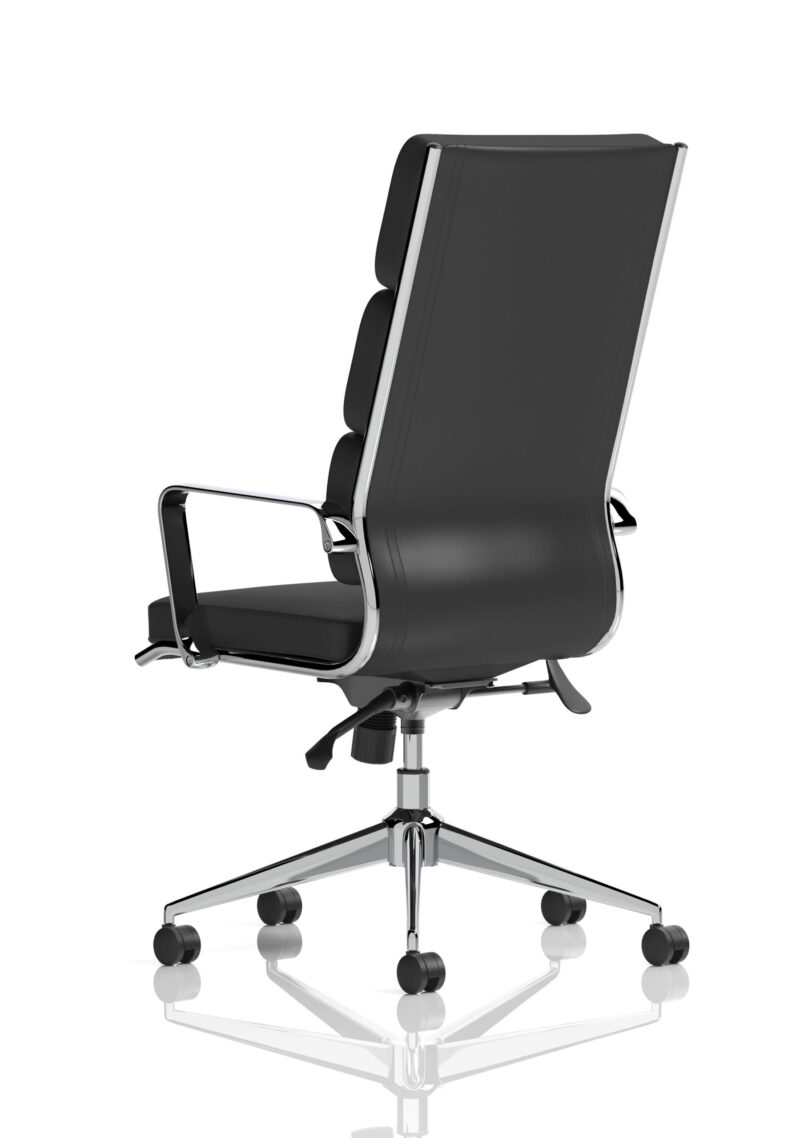 Blink High Back Executive Black Leather Office Chair with Arms - Image 5