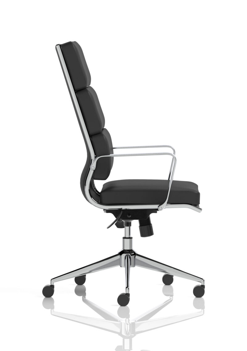 Blink High Back Executive Black Leather Office Chair with Arms - Image 8