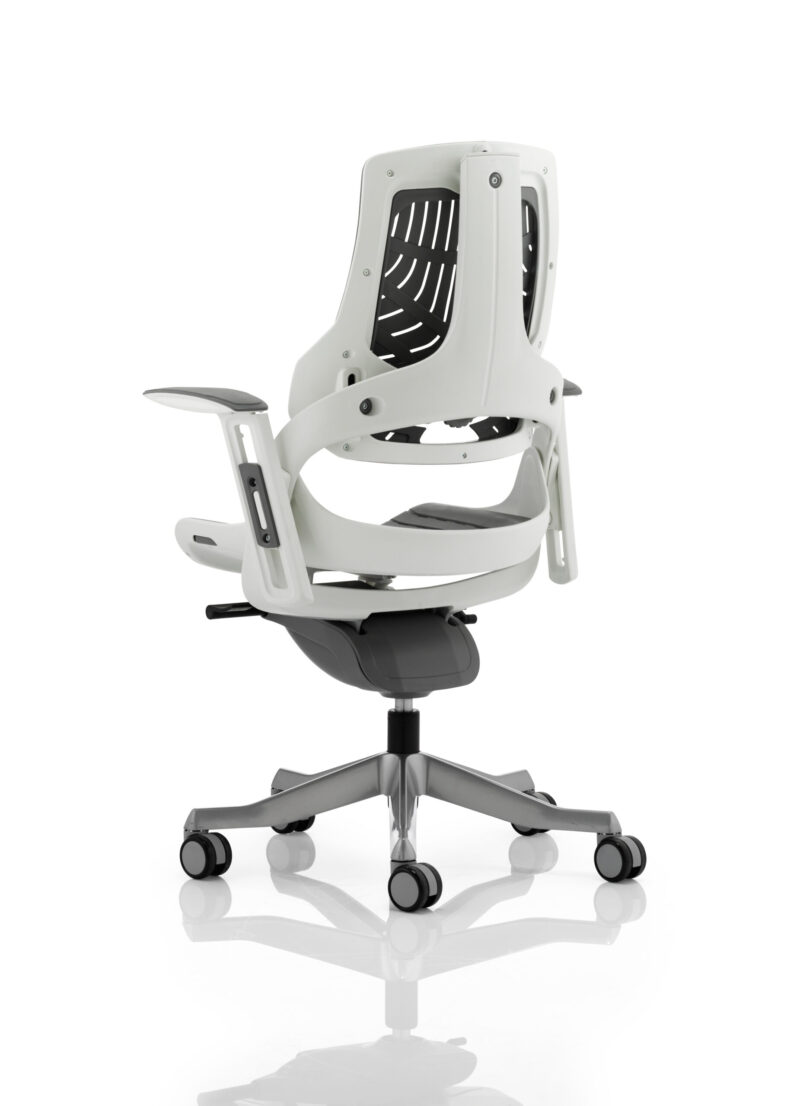 Grasp High Back White Shell Executive Office Chair with Arms - Image 8
