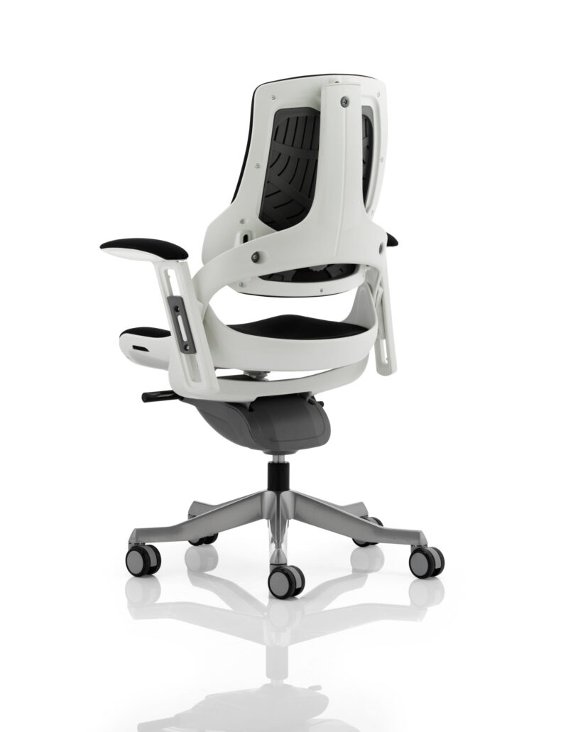 Grasp High Back White Shell Executive Office Chair with Arms - Image 14