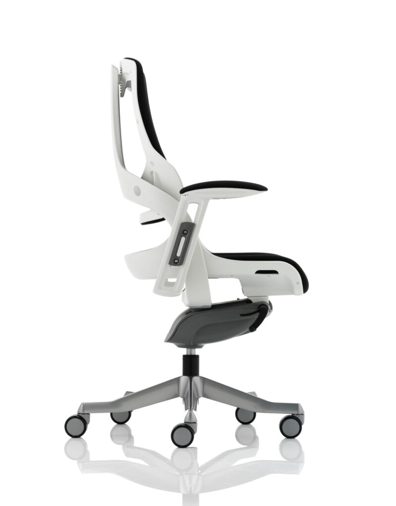 Grasp High Back White Shell Executive Office Chair with Arms - Image 16
