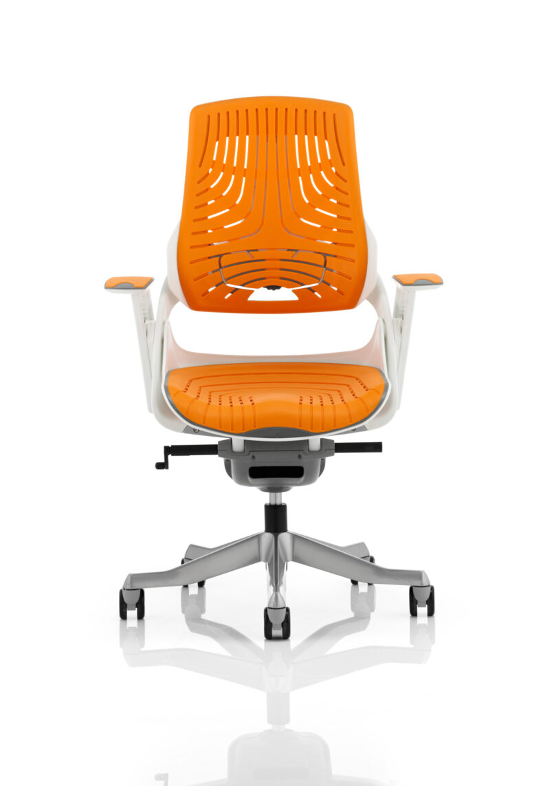 Grasp High Back White Shell Executive Office Chair with Arms - Image 20