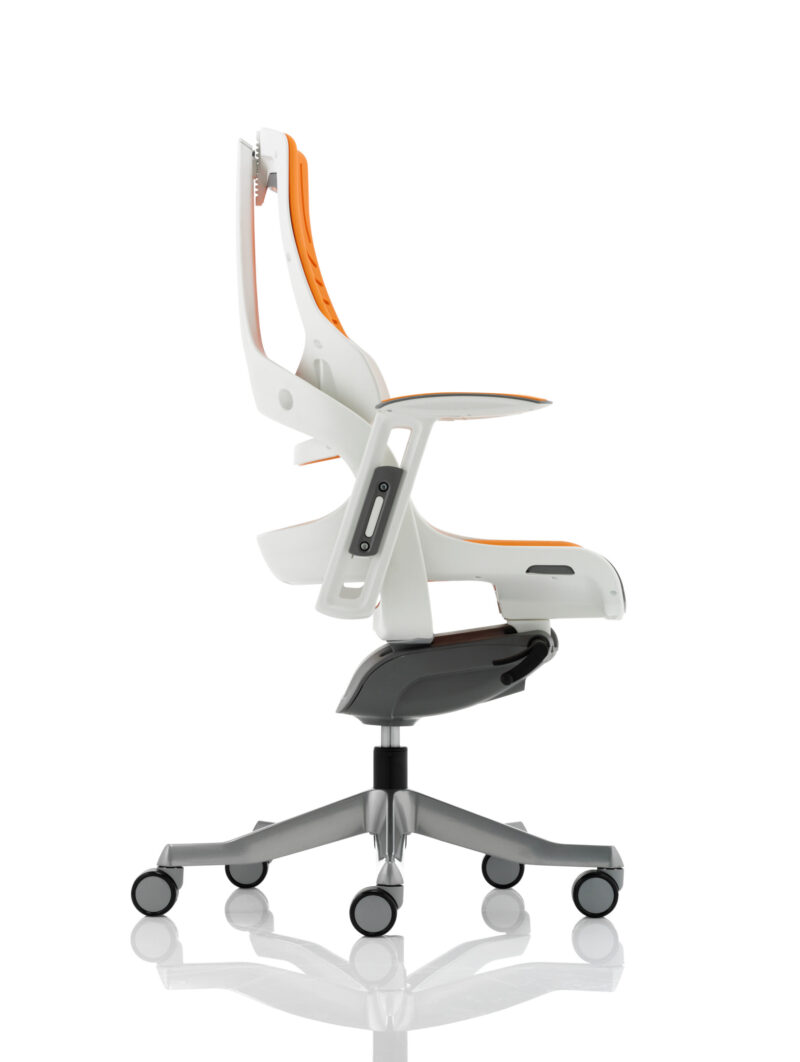 Grasp High Back White Shell Executive Office Chair with Arms - Image 23