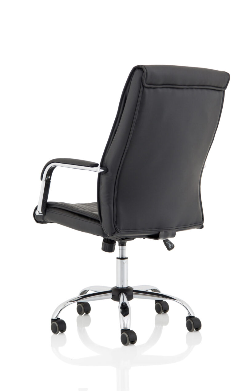 Craft High Back Black Leather Executive Office Chair with Arms - Image 5
