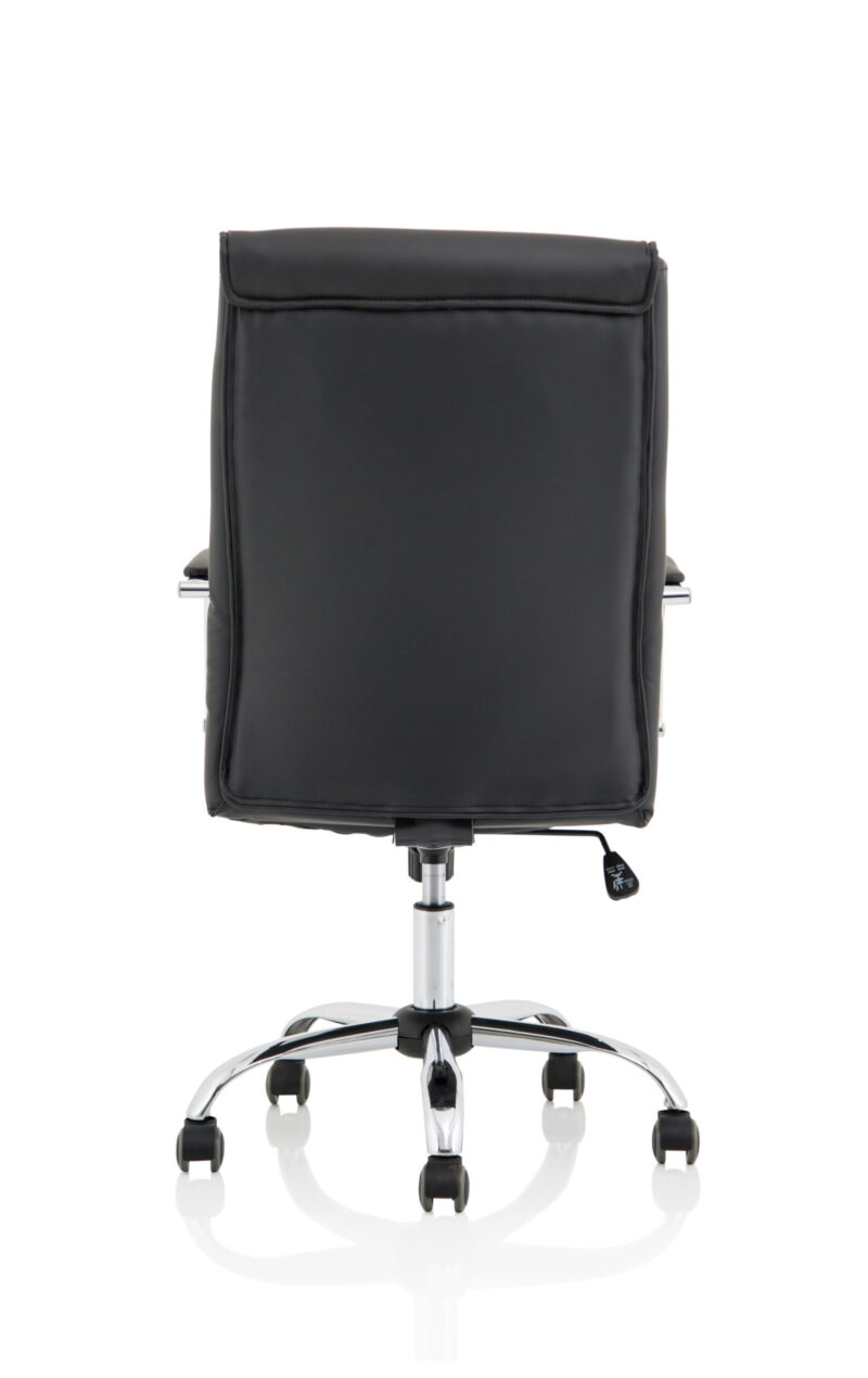 Craft High Back Black Leather Executive Office Chair with Arms - Image 6