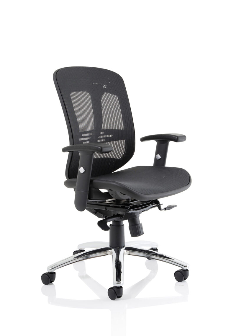 Mint II Mesh Back Task Operator Office Chair with Height Adjustable Arms - Image 9