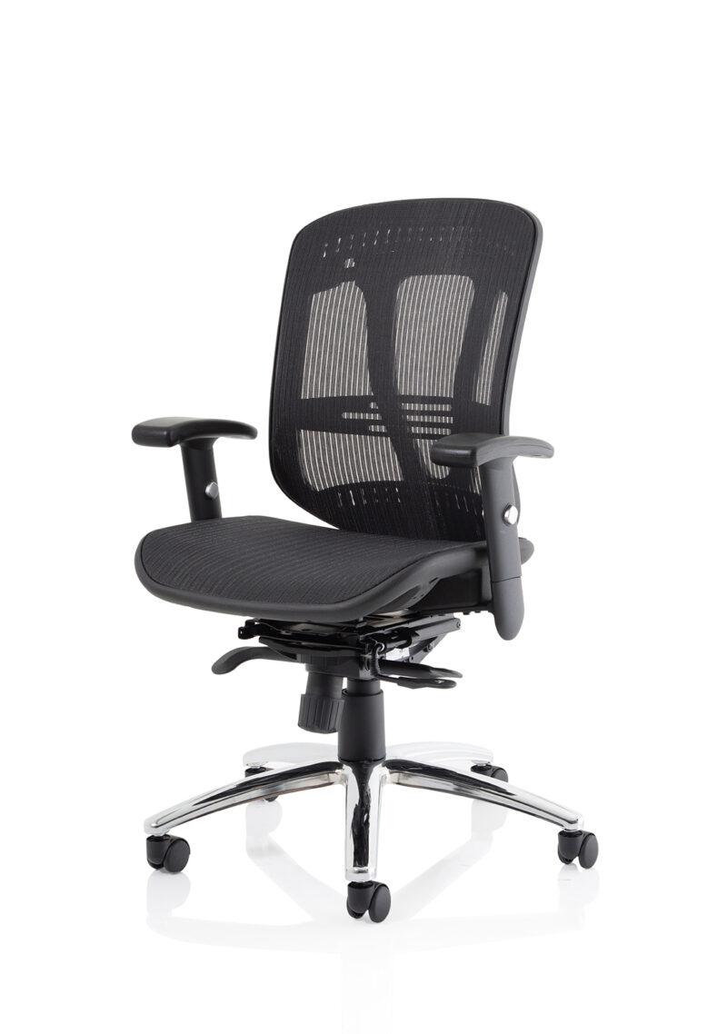 Mint II Mesh Back Task Operator Office Chair with Height Adjustable Arms - Image 11