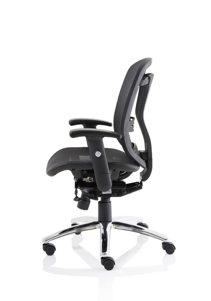 Mint II Mesh Back Task Operator Office Chair with Height Adjustable Arms - Image 12