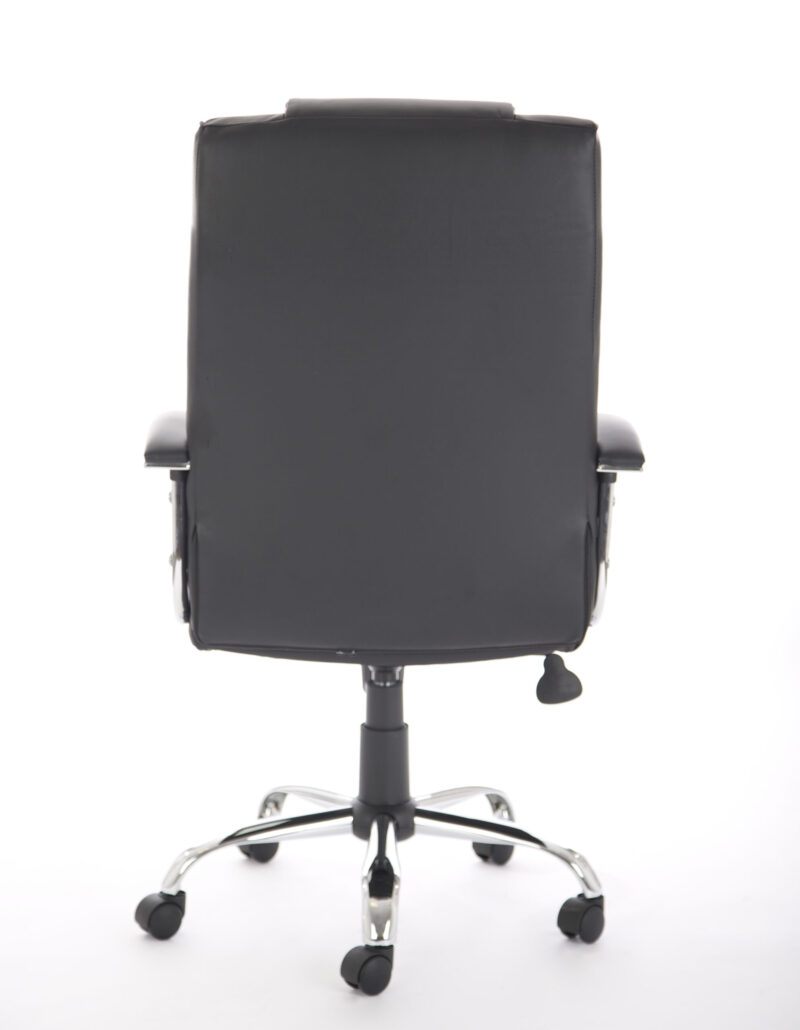Trick High Back Executive Black Leather Office Chair with Arms - Image 6