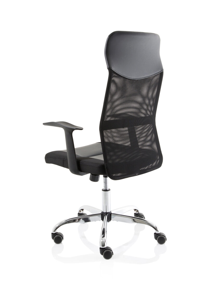 Barlow High Mesh Back Black Executive Office Chair with Arms - Image 5