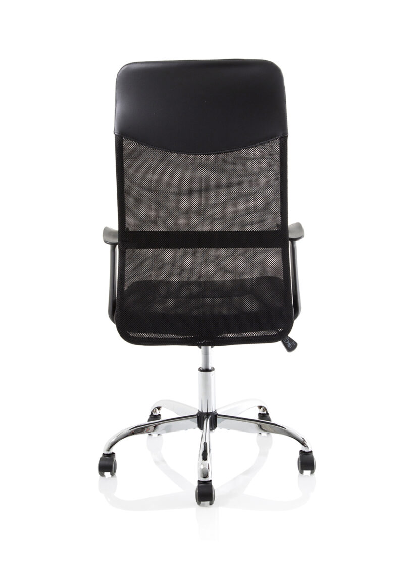Barlow High Mesh Back Black Executive Office Chair with Arms - Image 6