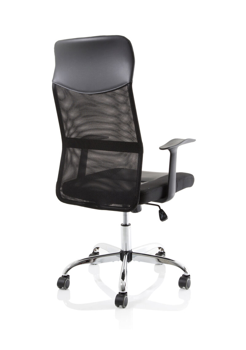 Barlow High Mesh Back Black Executive Office Chair with Arms - Image 7