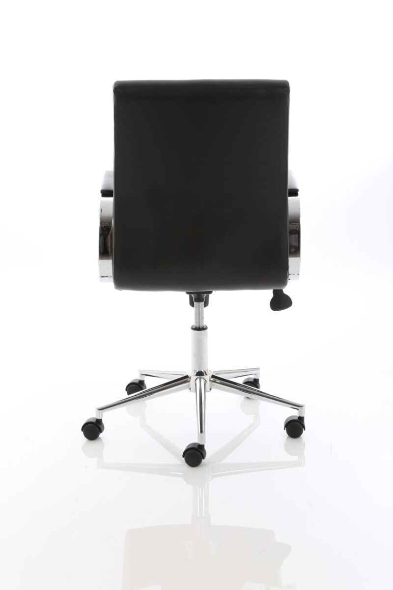 Fold Medium Back Leather Executive Office Chair with Arms - Image 3