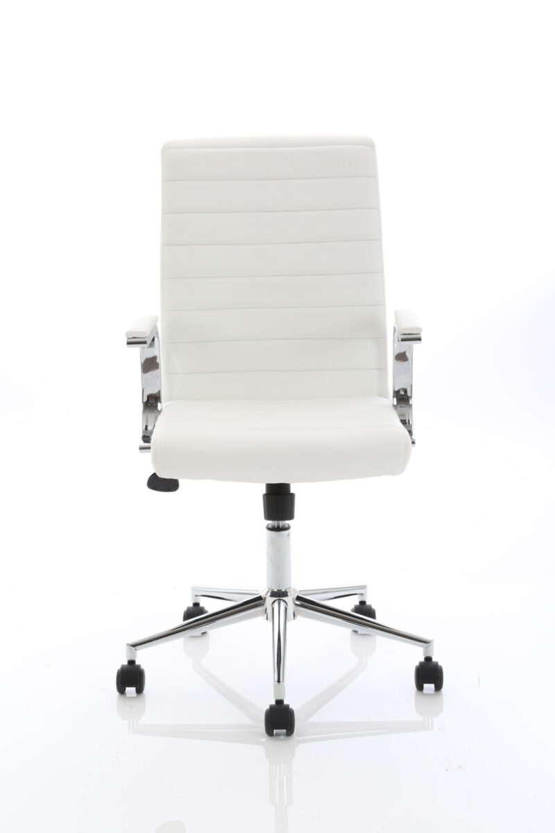 Fold Medium Back Leather Executive Office Chair with Arms - Image 15
