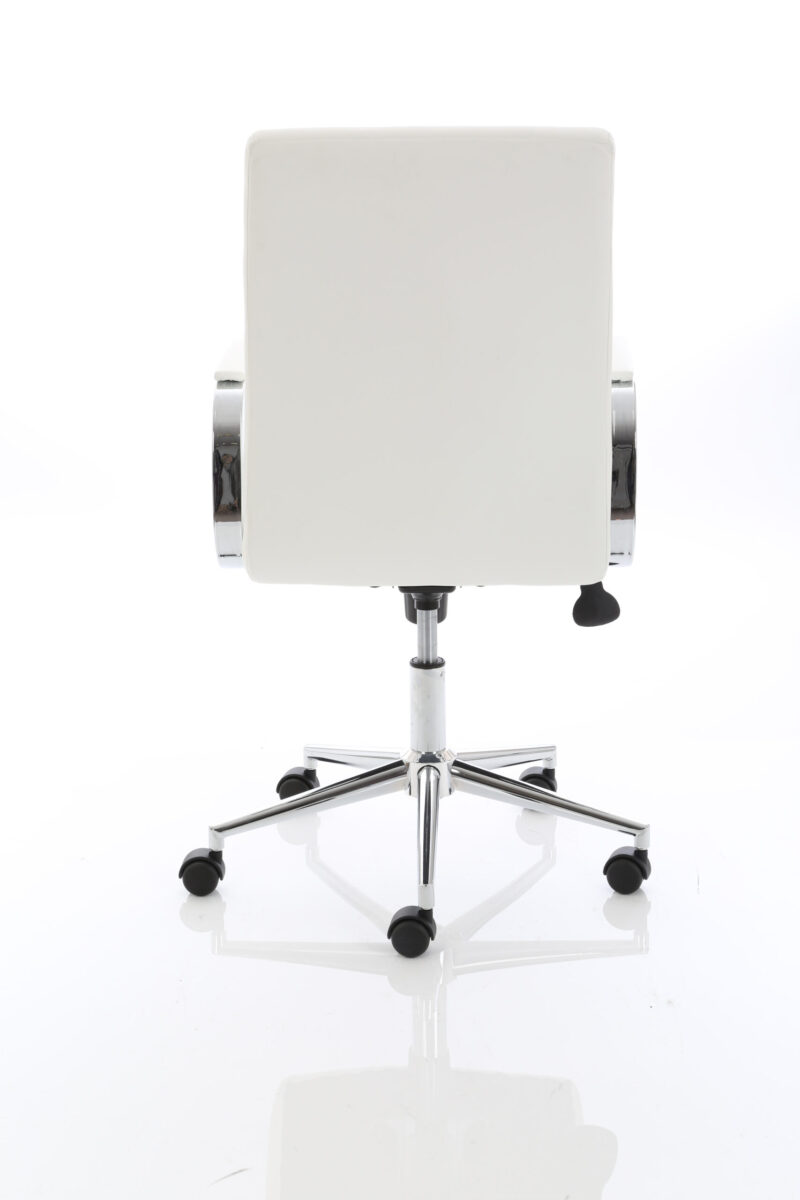Fold Medium Back Leather Executive Office Chair with Arms - Image 16