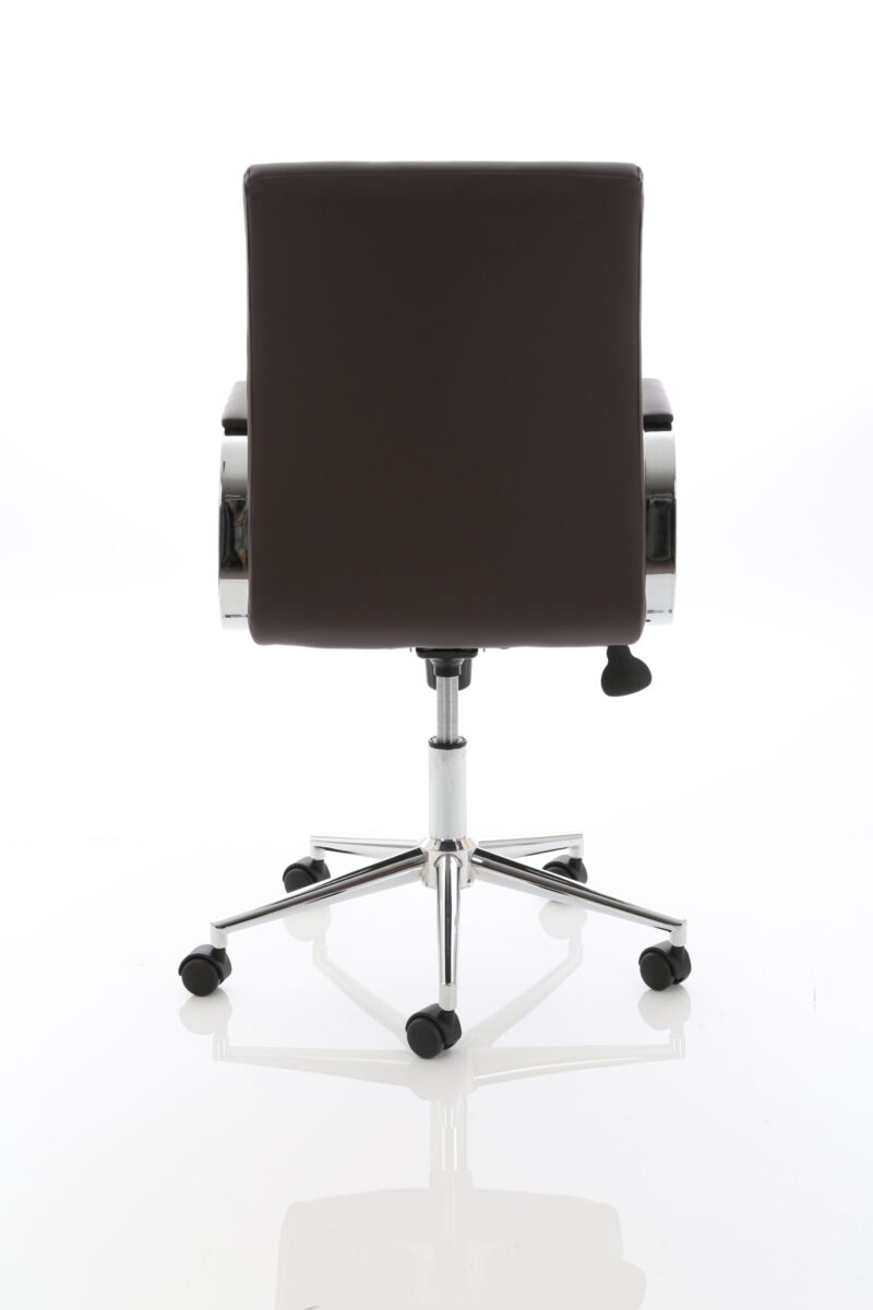 Fold Medium Back Leather Executive Office Chair with Arms - Image 30