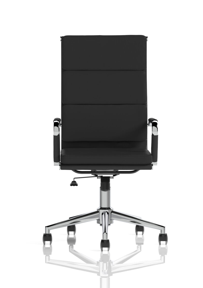 Roar High Back Black Leather Executive Office Chair with Arms - Image 2