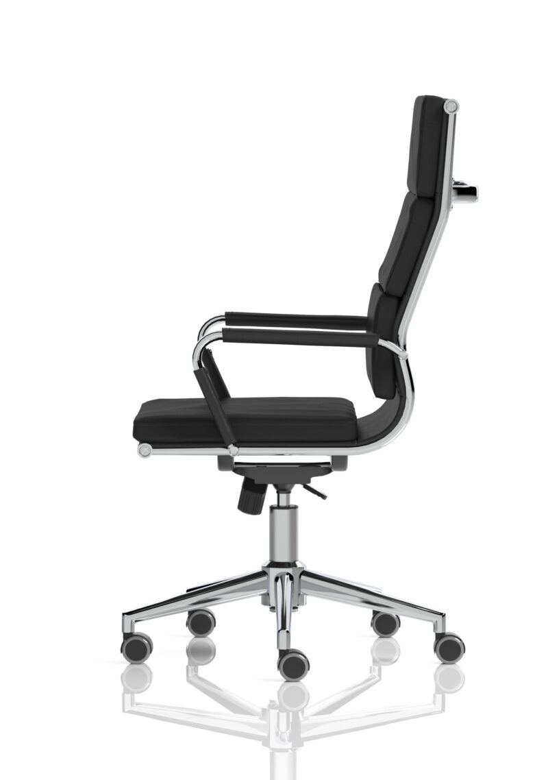Roar High Back Black Leather Executive Office Chair with Arms - Image 4
