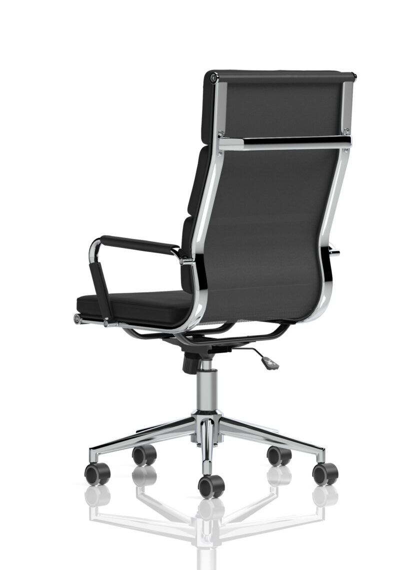 Roar High Back Black Leather Executive Office Chair with Arms - Image 5