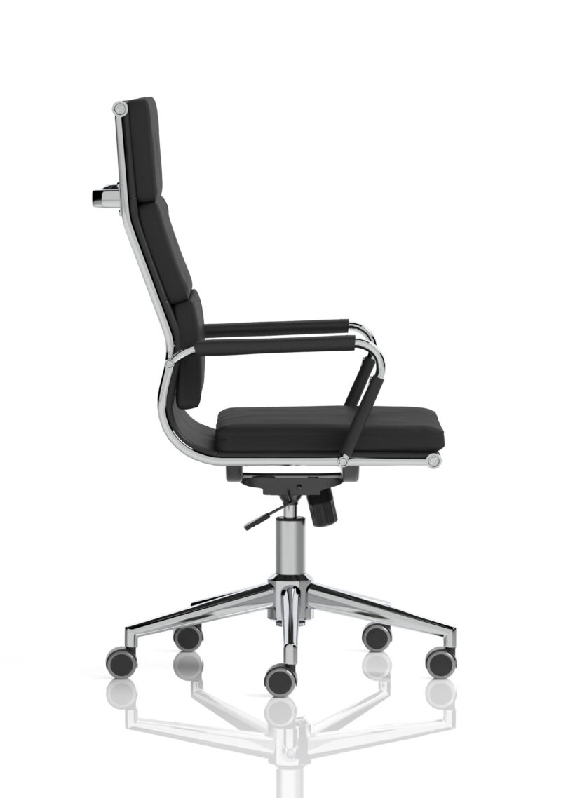 Roar High Back Black Leather Executive Office Chair with Arms - Image 8