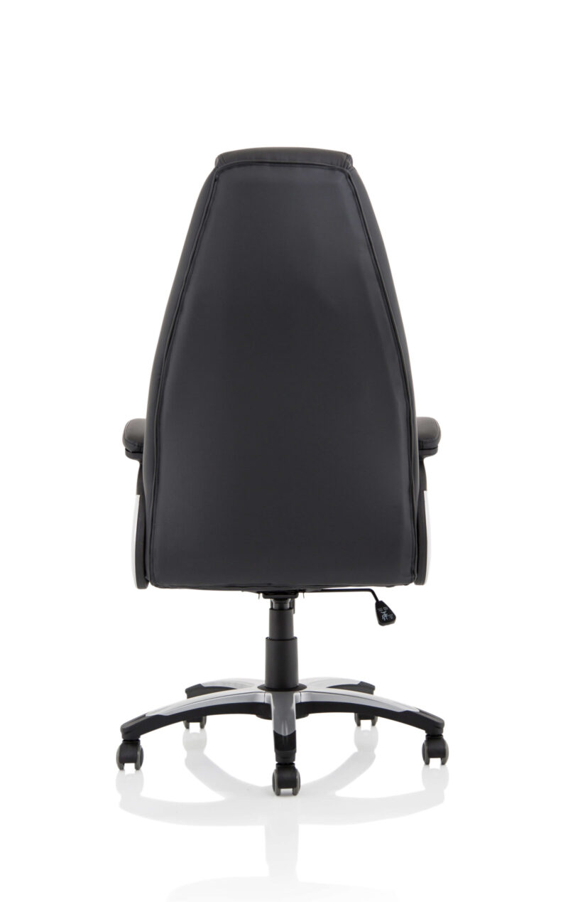 Set High Back Black Leather Executive Office Chair - Image 6