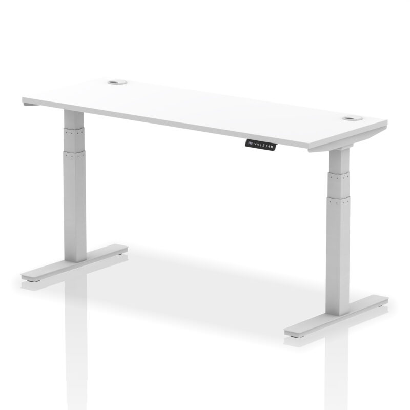 Brisk Height Adjustable Slimline Desk With Cable Ports - Image 105