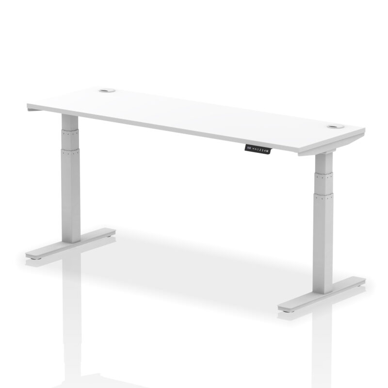 Brisk Height Adjustable Slimline Desk With Cable Ports - Image 141