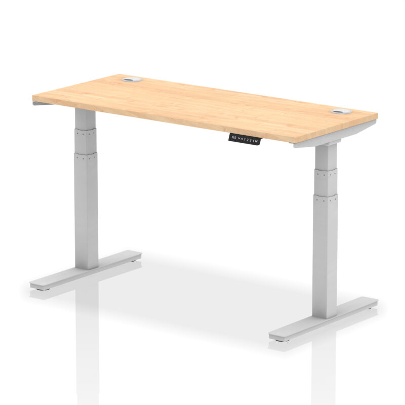 Brisk Height Adjustable Slimline Desk With Cable Ports - Image 51
