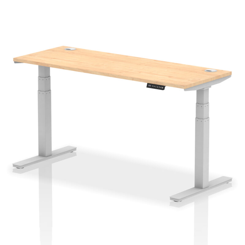 Brisk Height Adjustable Slimline Desk With Cable Ports - Image 87