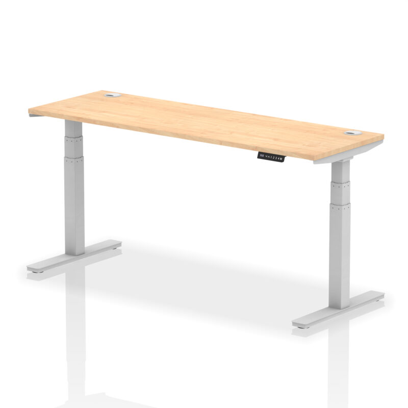 Brisk Height Adjustable Slimline Desk With Cable Ports - Image 123