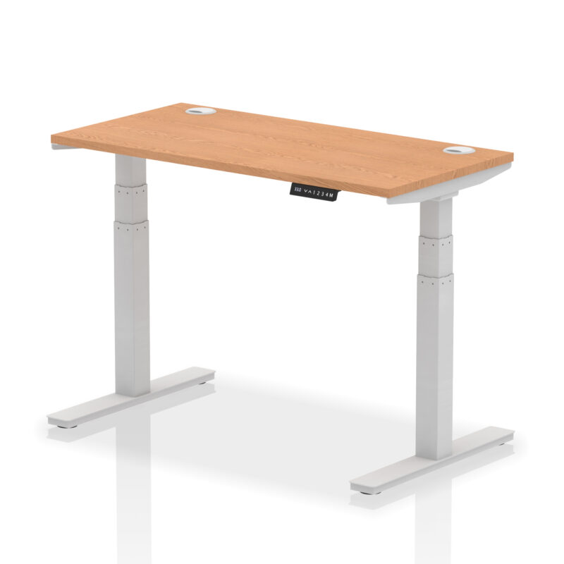 Brisk Height Adjustable Slimline Desk With Cable Ports - Image 21