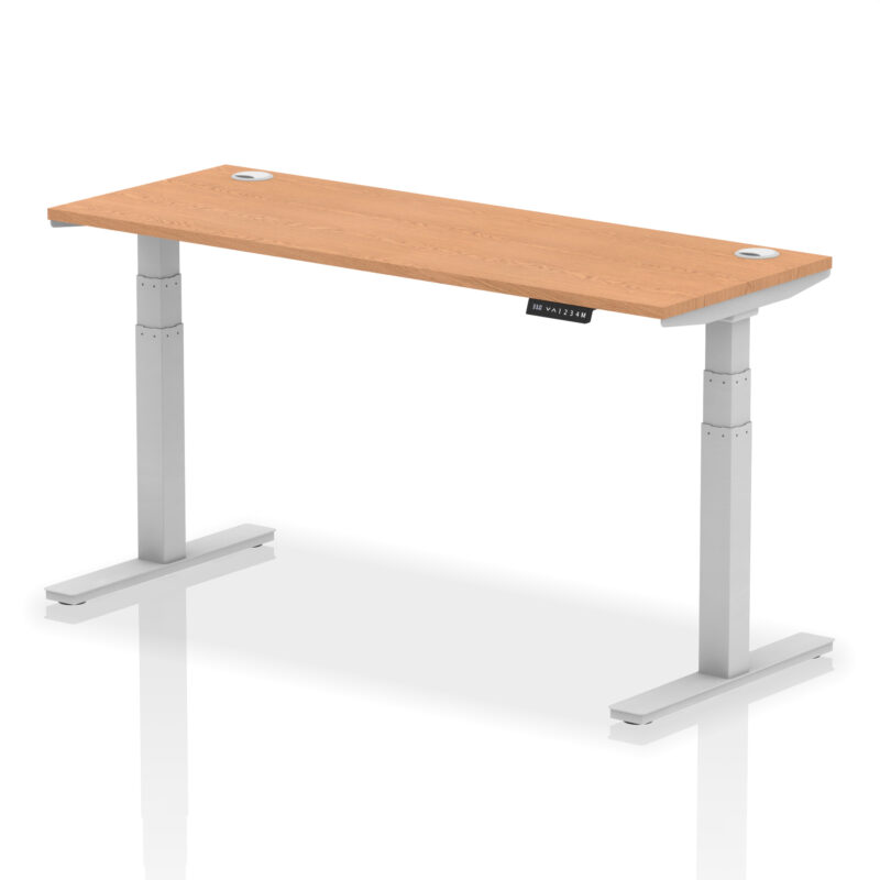 Brisk Height Adjustable Slimline Desk With Cable Ports - Image 93