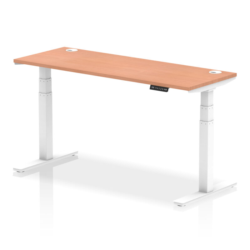 Brisk Height Adjustable Slimline Desk With Cable Ports - Image 77