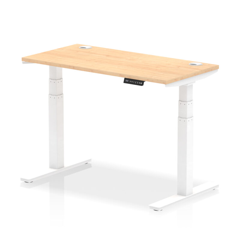 Brisk Height Adjustable Slimline Desk With Cable Ports - Image 17