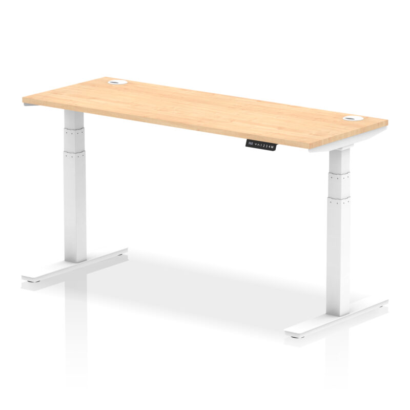 Brisk Height Adjustable Slimline Desk With Cable Ports - Image 89