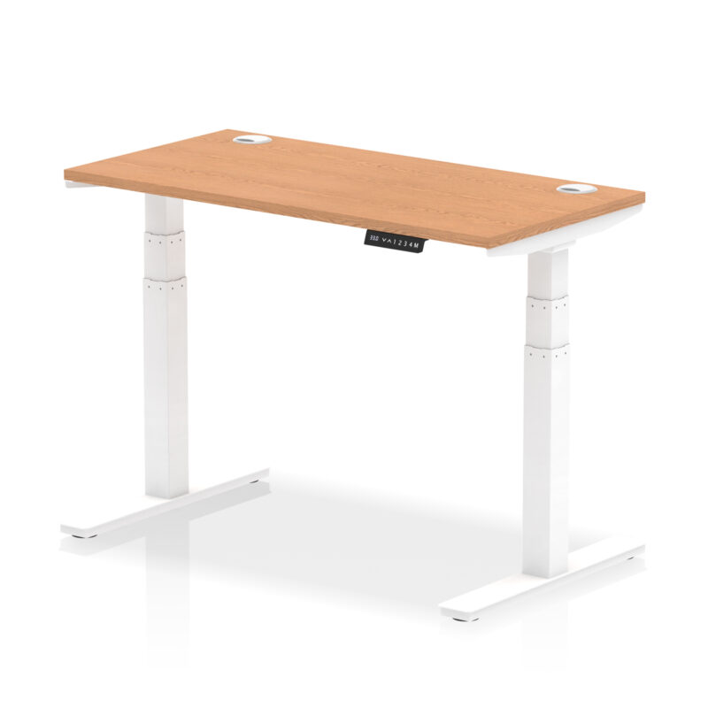 Brisk Height Adjustable Slimline Desk With Cable Ports - Image 23