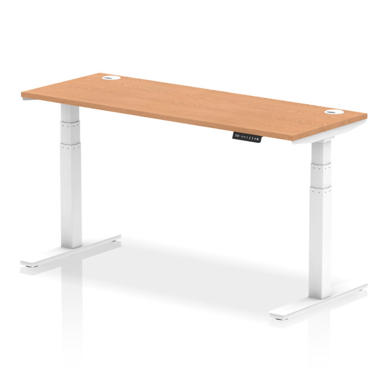 Brisk Height Adjustable Slimline Desk With Cable Ports - Image 95