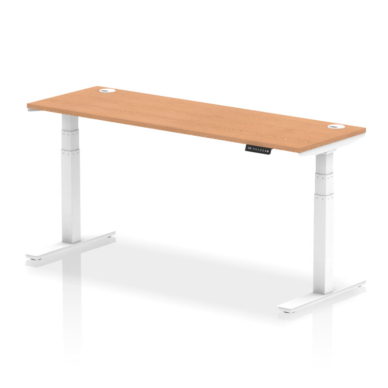 Brisk Height Adjustable Slimline Desk With Cable Ports - Image 131