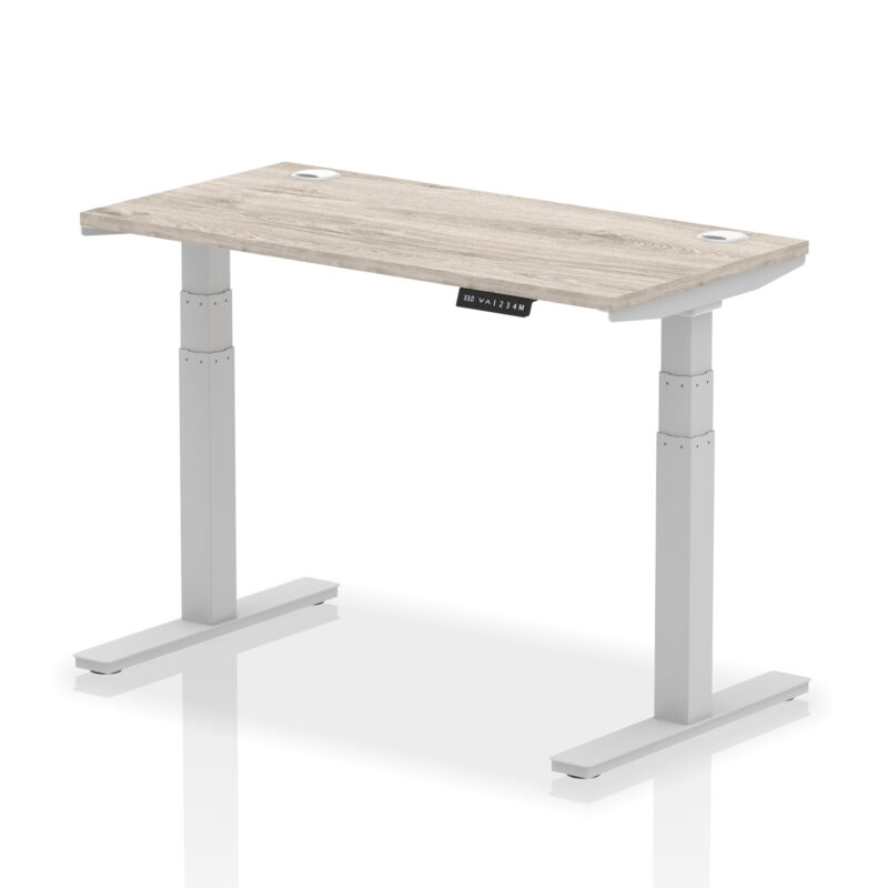 Brisk Height Adjustable Slimline Desk With Cable Ports - Image 9