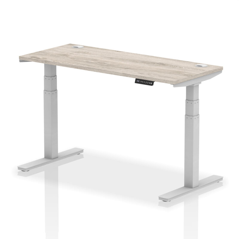Brisk Height Adjustable Slimline Desk With Cable Ports - Image 45