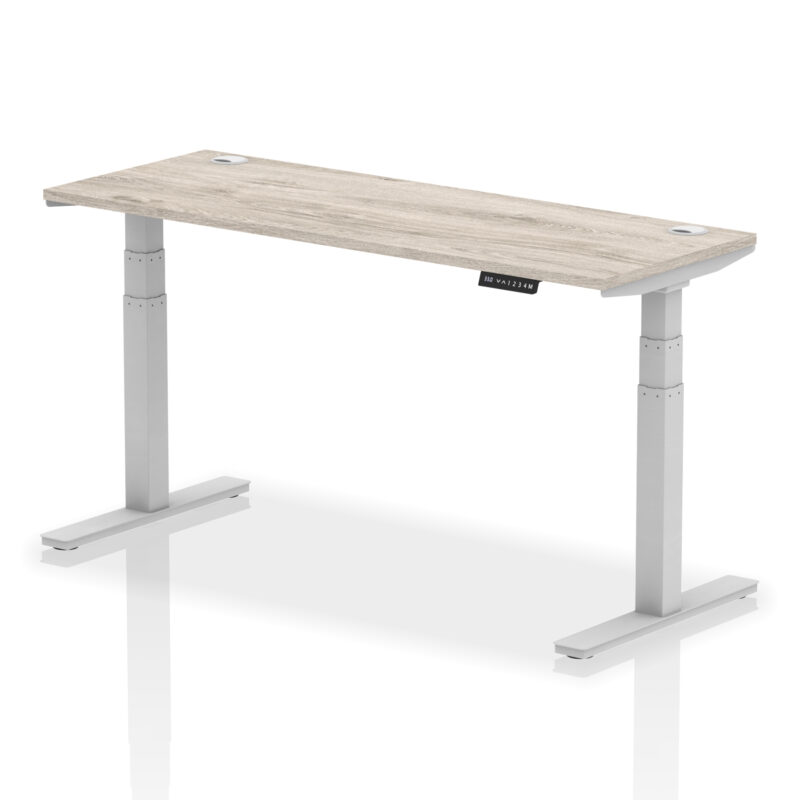 Brisk Height Adjustable Slimline Desk With Cable Ports - Image 81