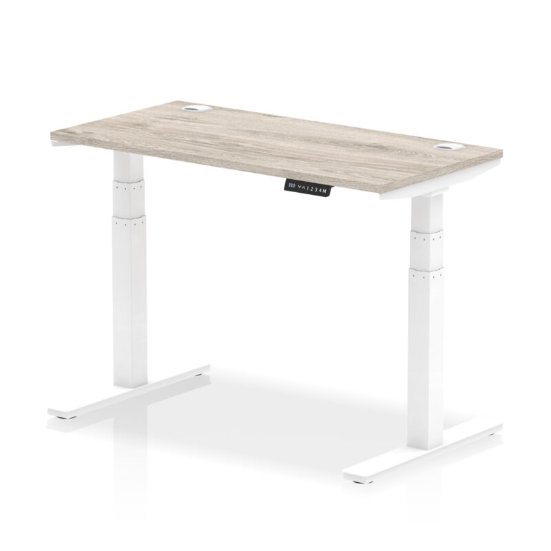 Brisk Height Adjustable Slimline Desk With Cable Ports - Image 11