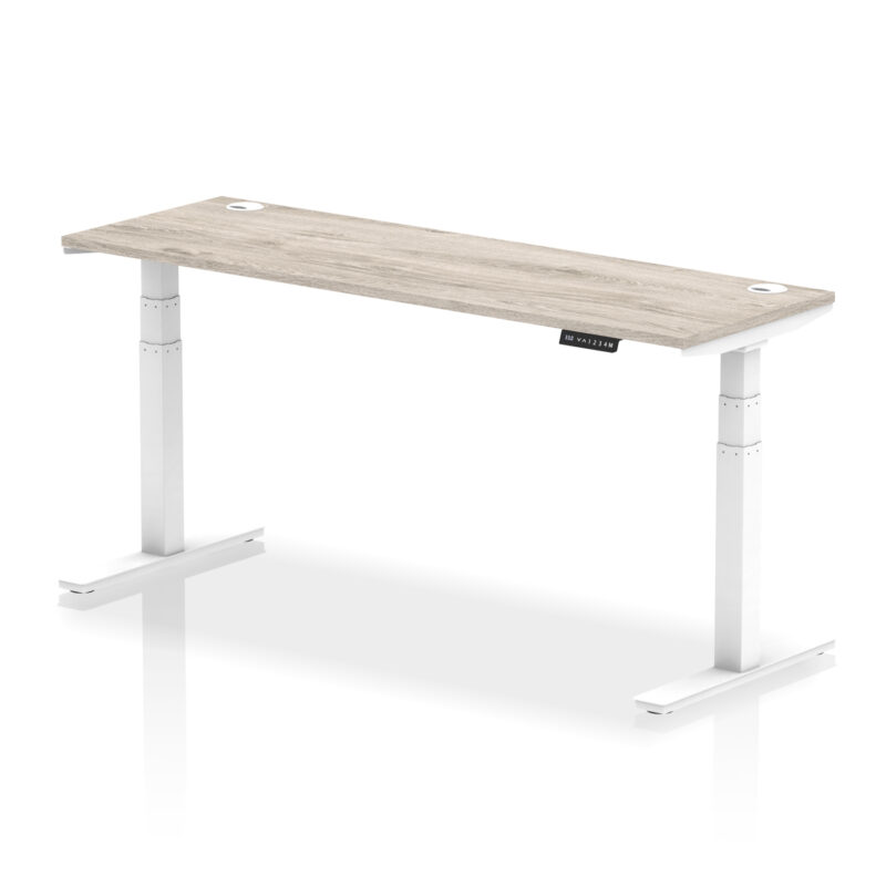 Brisk Height Adjustable Slimline Desk With Cable Ports - Image 119