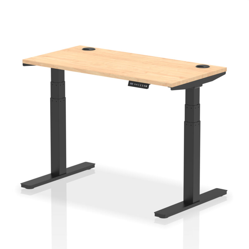 Brisk Height Adjustable Slimline Desk With Cable Ports - Image 13