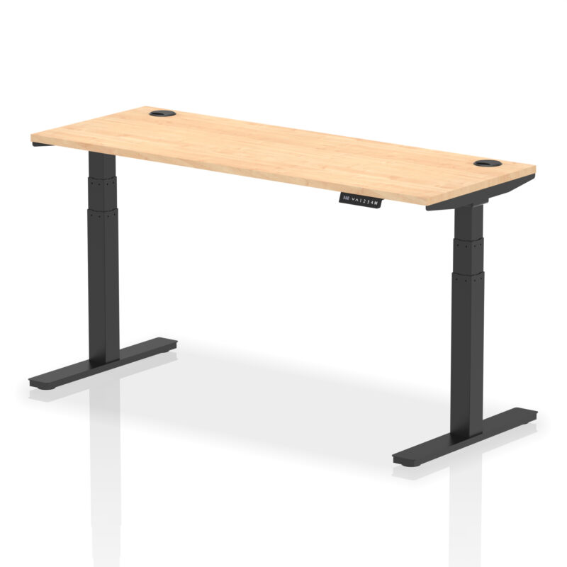 Brisk Height Adjustable Slimline Desk With Cable Ports - Image 85